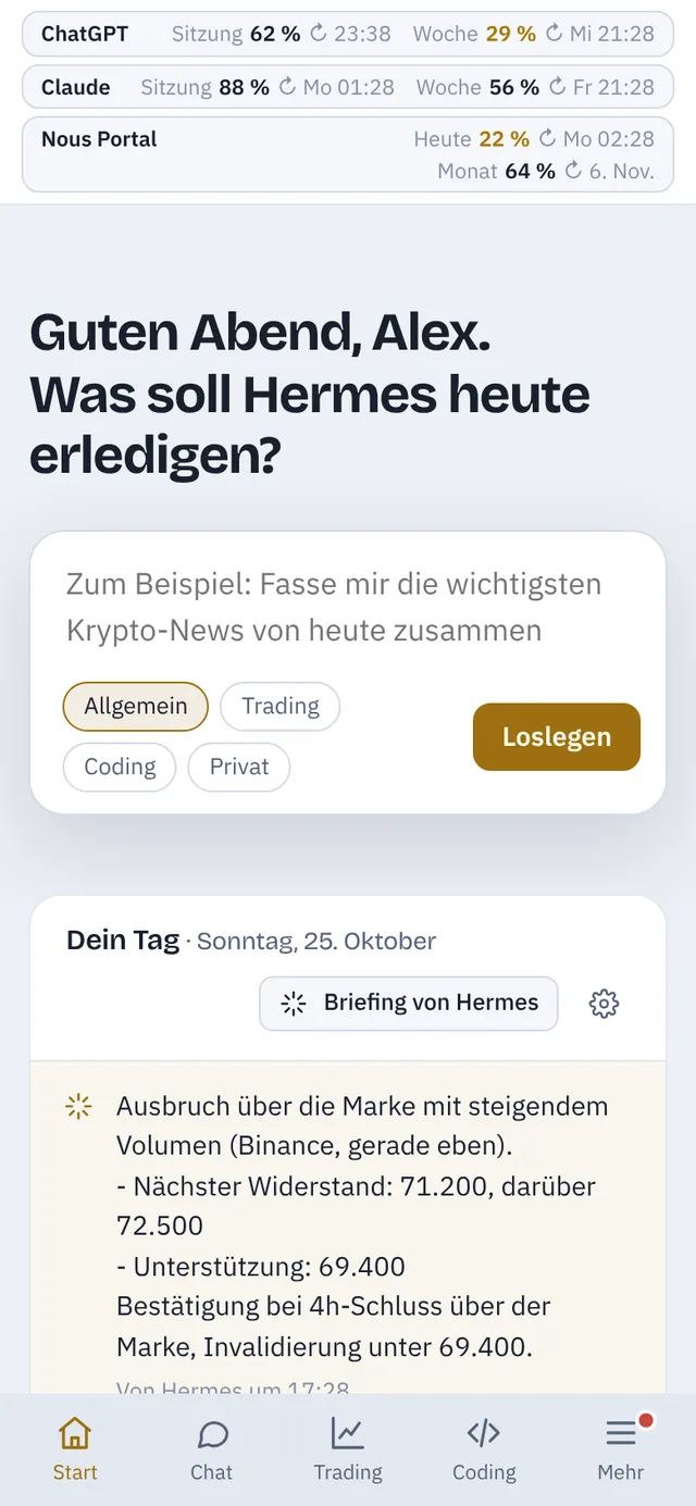 Kira auf dem Handy